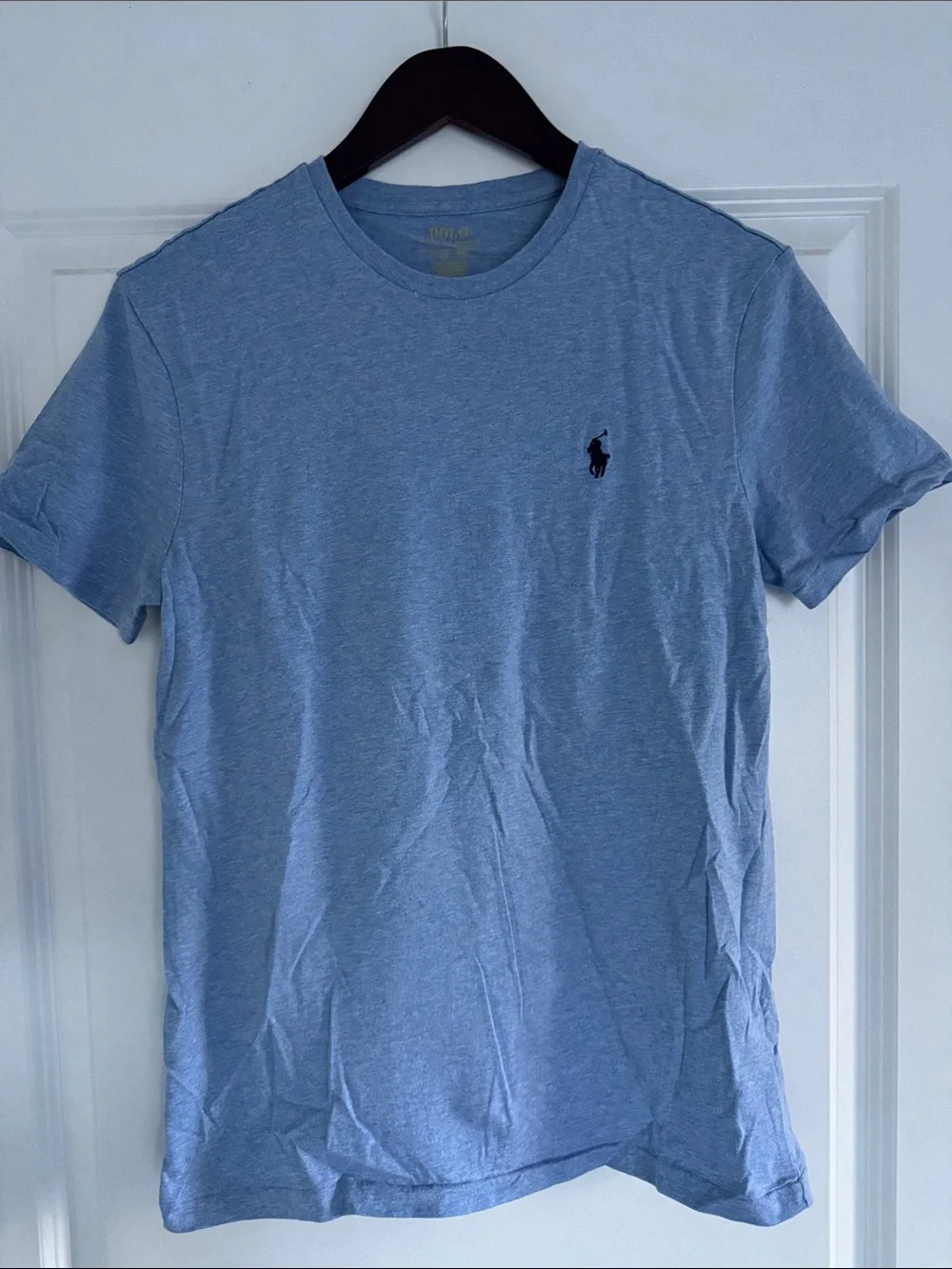 GU Polo Ralph Lauren Blue Logo Short Sleeve Shirt S